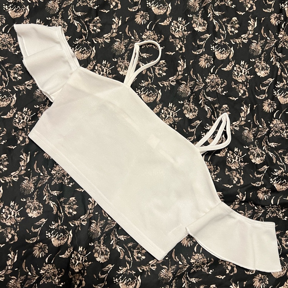 10Y White Off Shoulder Blouse